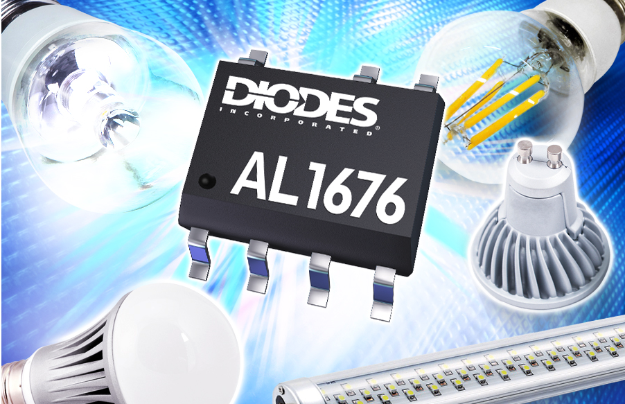 Светодиодный понижающий драйвер с корректором мощности AL1676 от Diodes